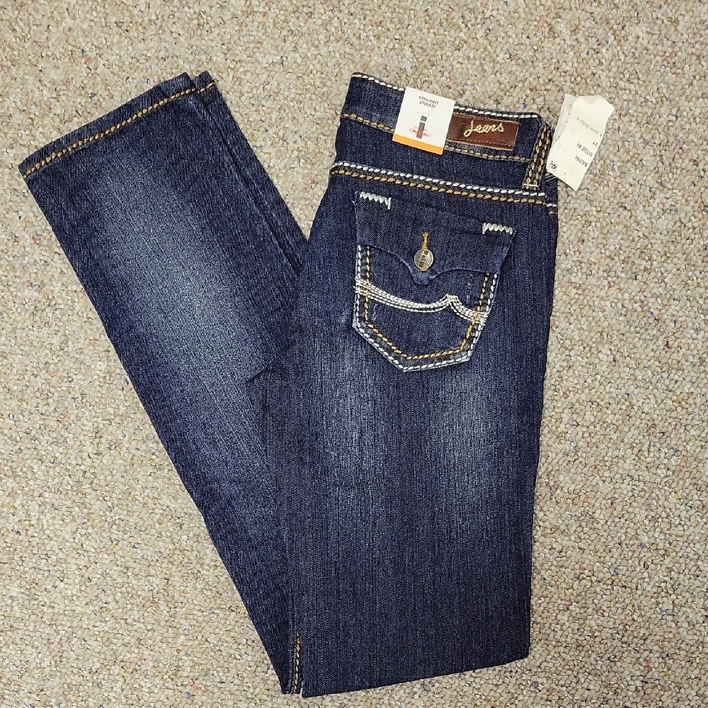 Buffalo Fendi Straight Leg Blue Jeans for Women Sz 27 X 33. New  western school